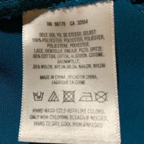 Meadow Rue beautiful Lace embedded Career blouse, size XS, buttons up back - Picture 4 of 4